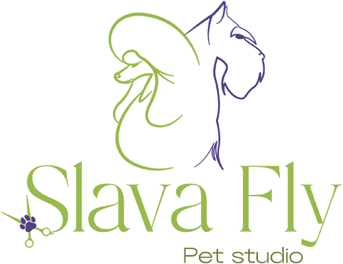 Логотип SlavaFly Pet Studio